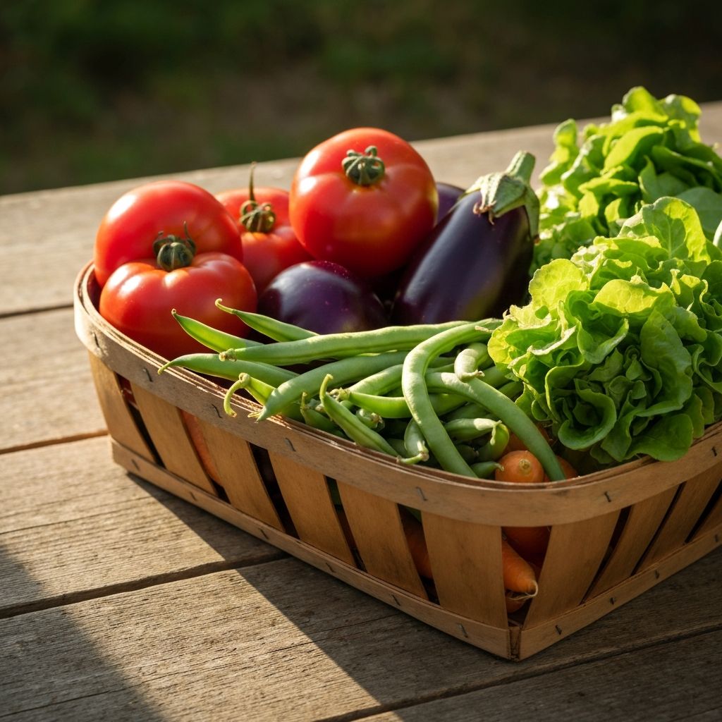 Fresh organic vegetables